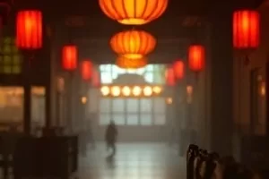 东京奏鸣曲中公寓楼道与钢琴琴键的局部