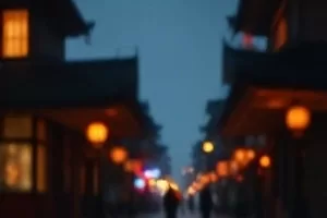 早春中站台场景与上班人流的灰调画面
